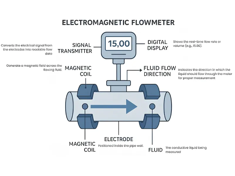 Đồng hồ đo lưu lượng điện từ (Electromagnetic Flow Meter)